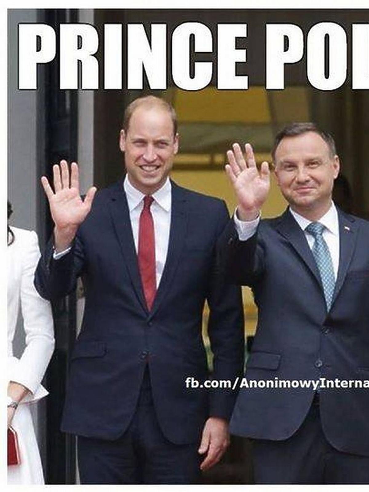 Memy z wizyty księżnej Kate i księcia Williama w Polsce