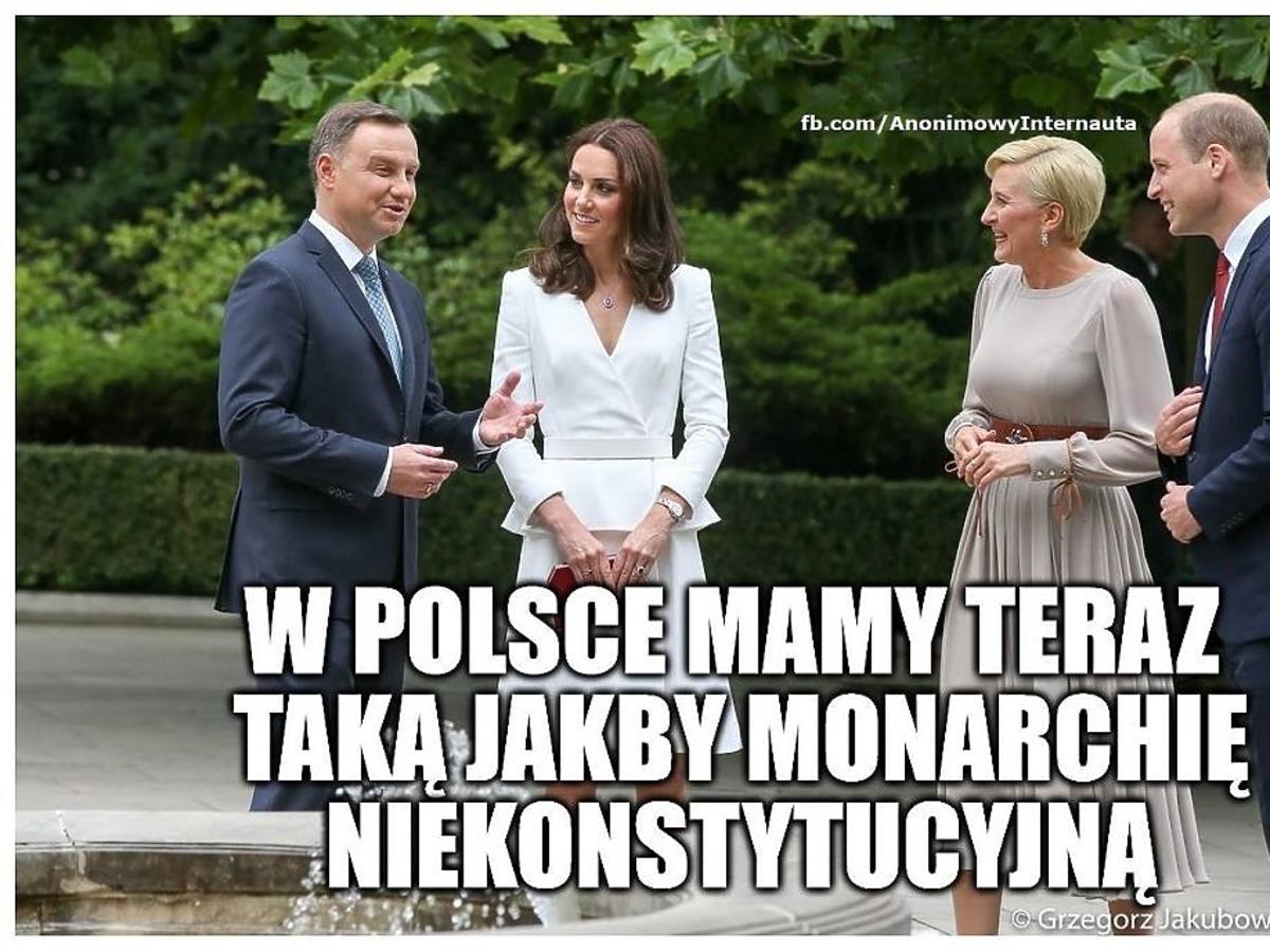 Memy z wizyty księżnej Kate i księcia Williama w Polsce