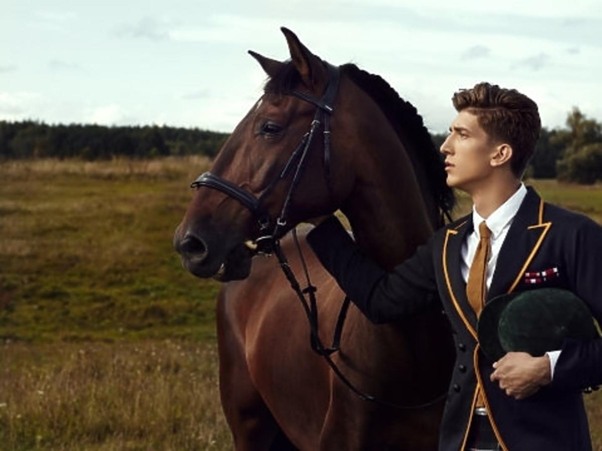 Michał Baryza w sesji konnej w Top Model