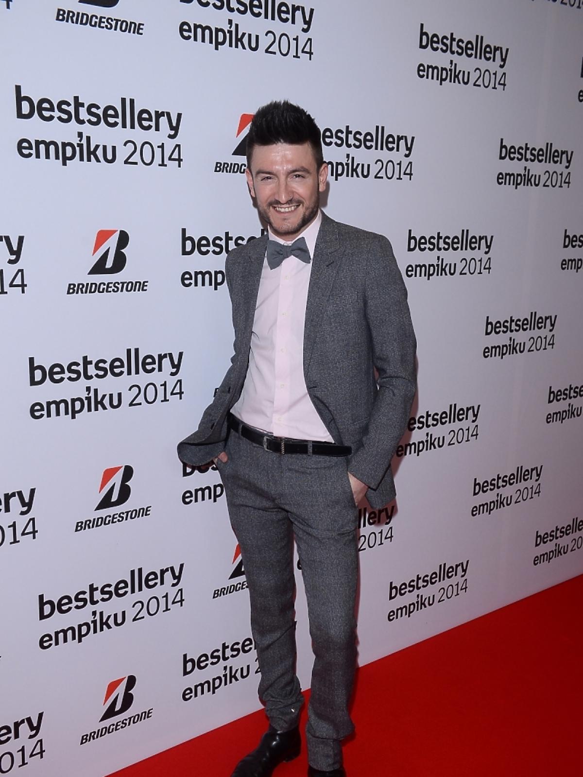Michał Kwiatkowski na gali Bestsellery Empiku 2014