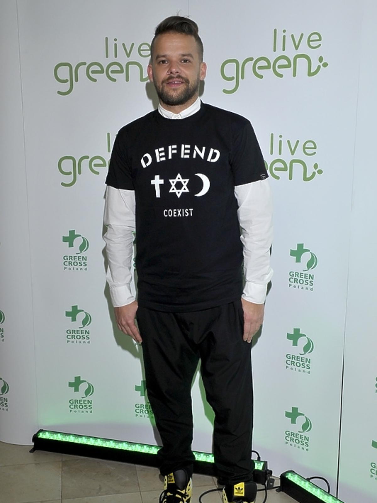 Michał Piróg podczas inauguracji kampanii społecznej Live Green