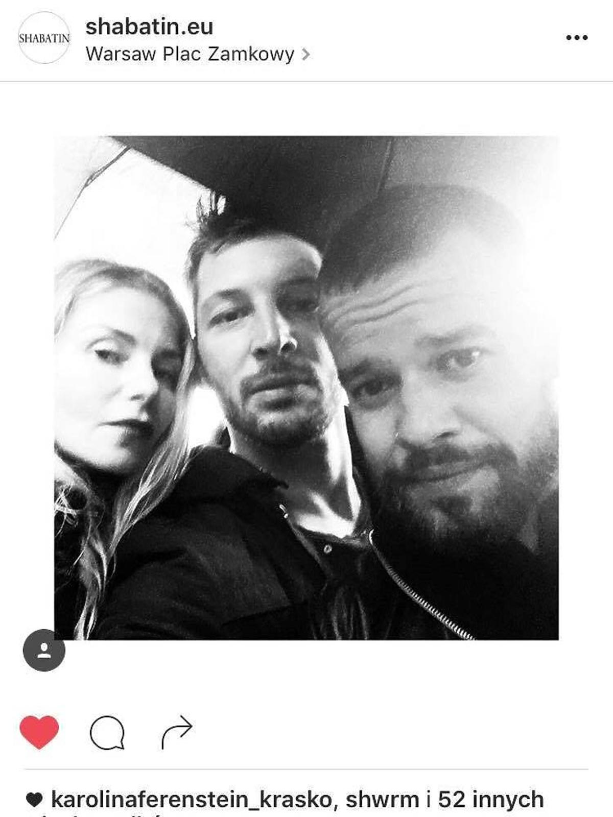 Michał Piróg robi selfie