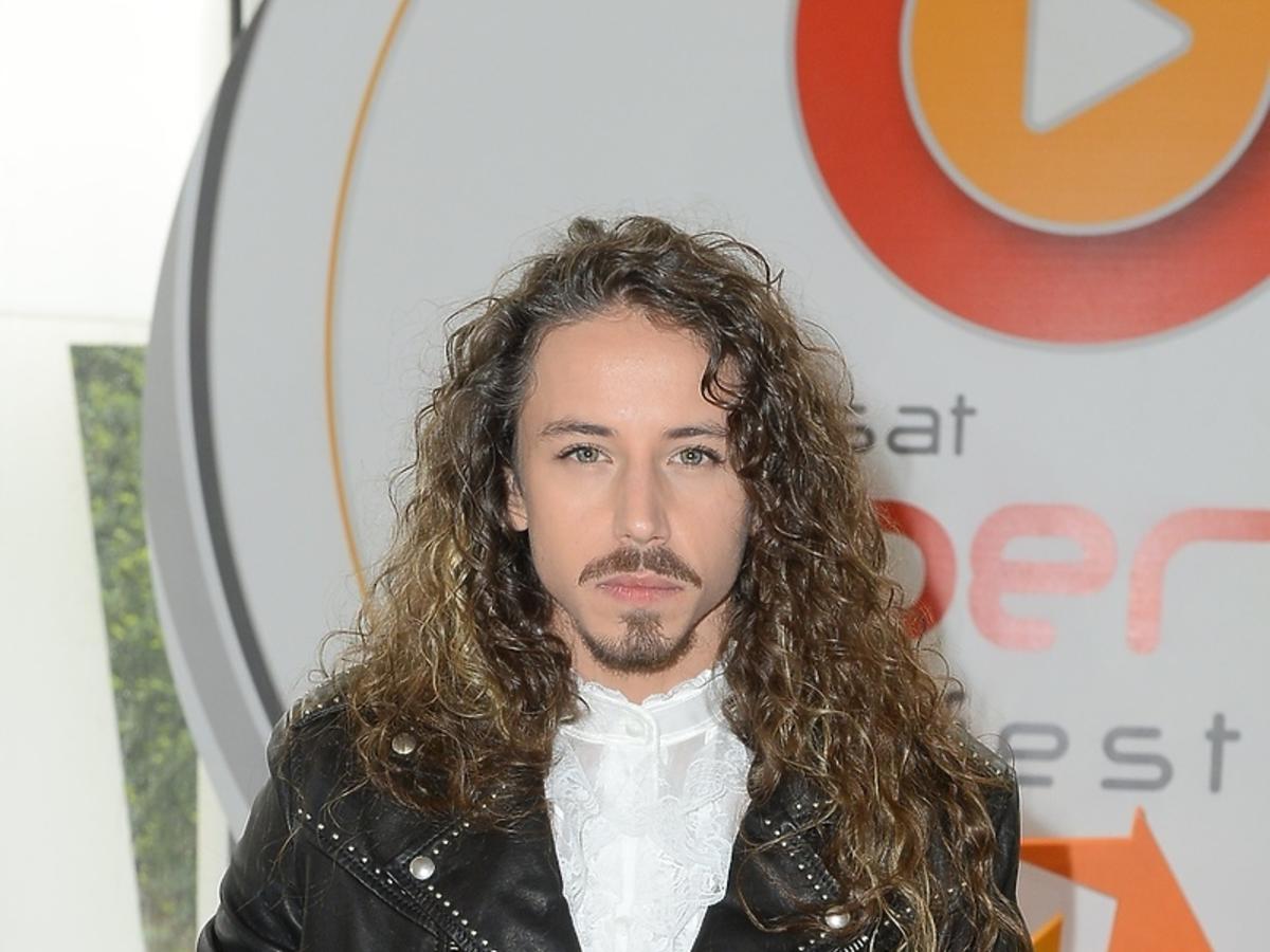 Michał Szpak na konferencji Polsatu