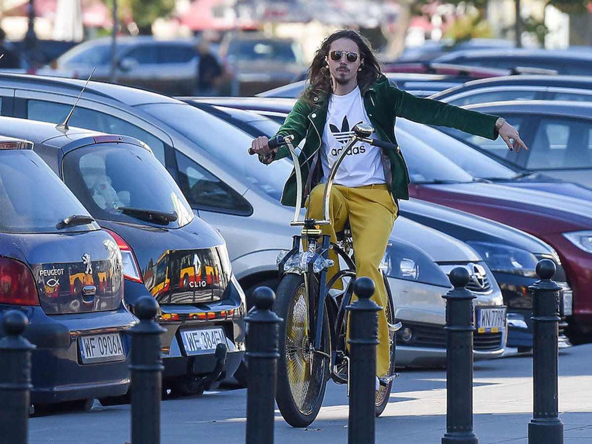 Michał Szpak na rowerze za 6 tysięcy złotych