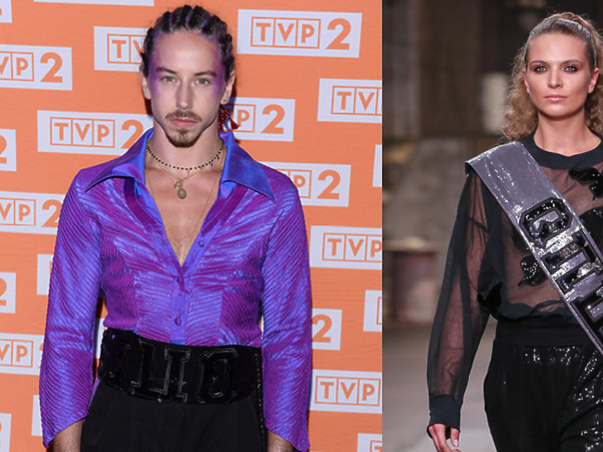 Michał Szpak w fioletowym makijażu