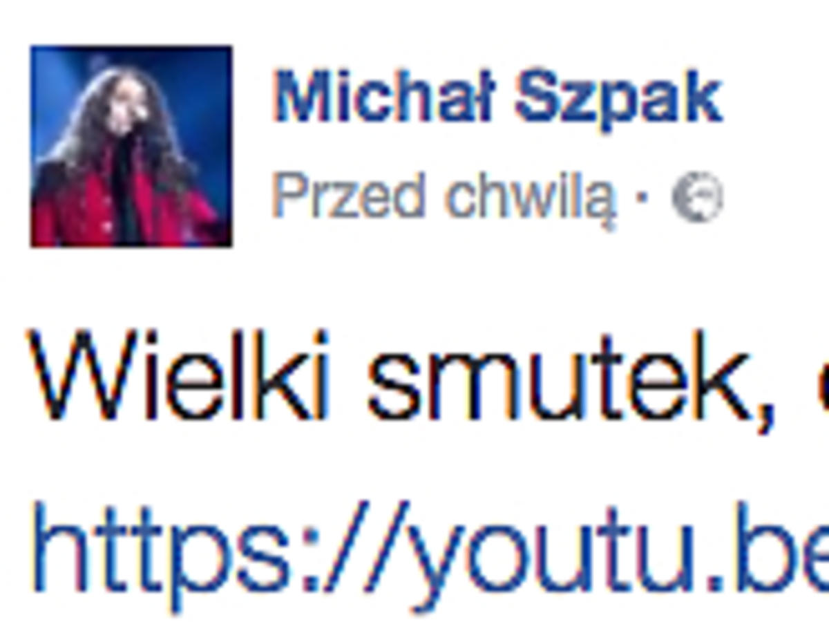 Michał Szpak żegna Zbigniewa Wodeckiego