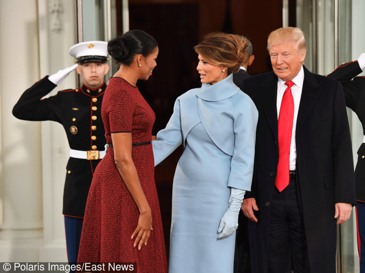 Michelle Obama i Melania Trump przed zaprzysiężeniem Trumpa na prezydenta USA