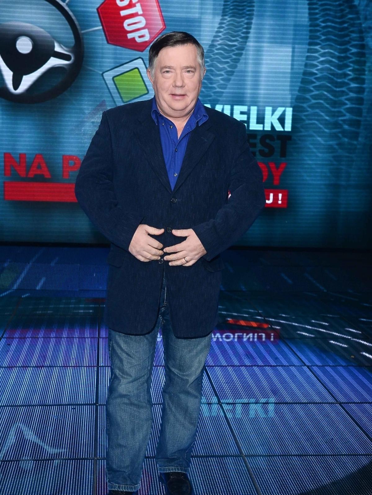 Mieczysław Hryniewicz na Wielkim teście na prawo jazdy 2015 w TVP1