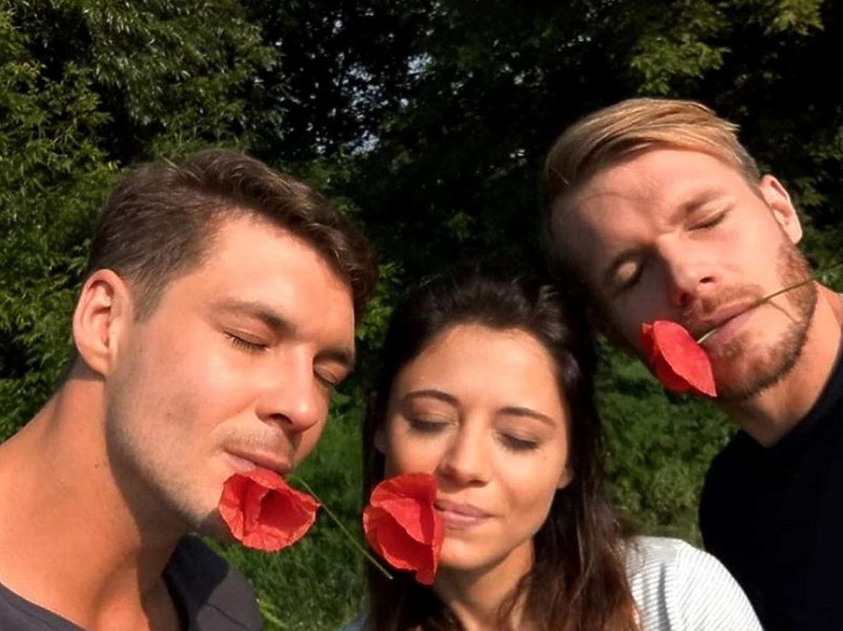 Mikołaj Roznerski, Adriana Kalska i Tomasz Ciachorowski na planie M jak miłość