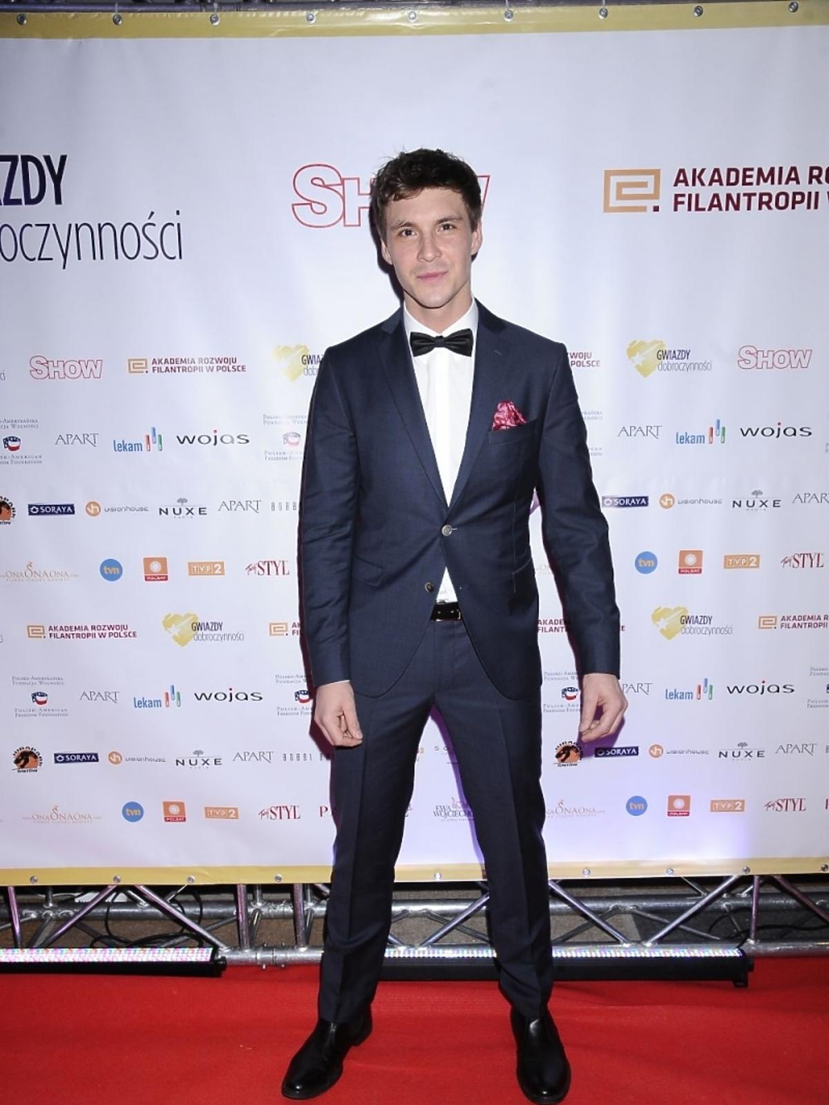 Mikołaj Roznerski na gali