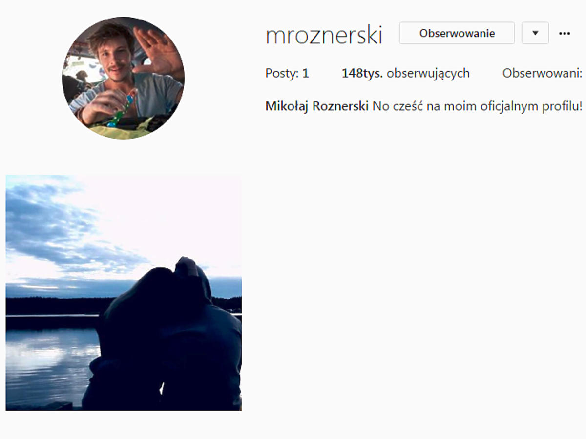 Mikołaj Roznerski na Instagramie