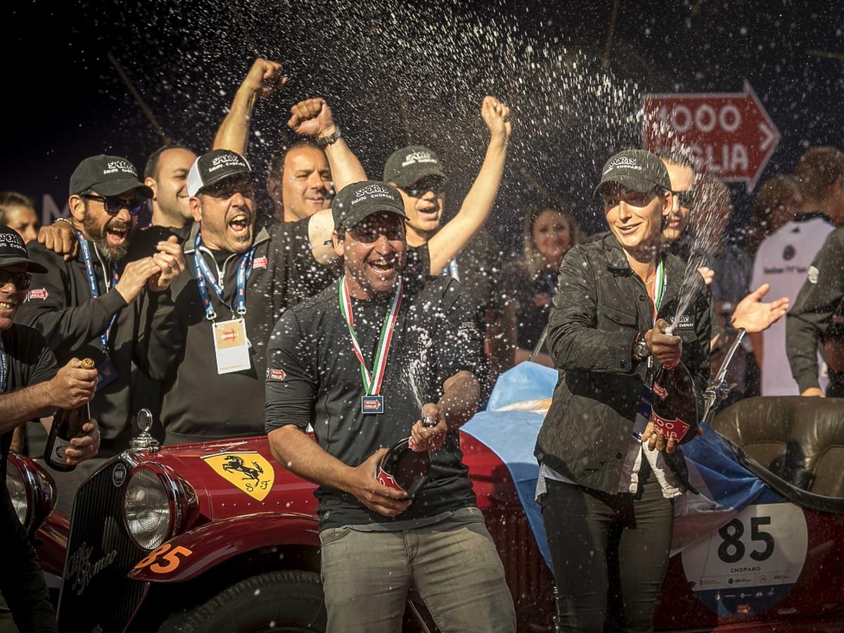 Mille Miglia 2018, zwycięzcy na mecie