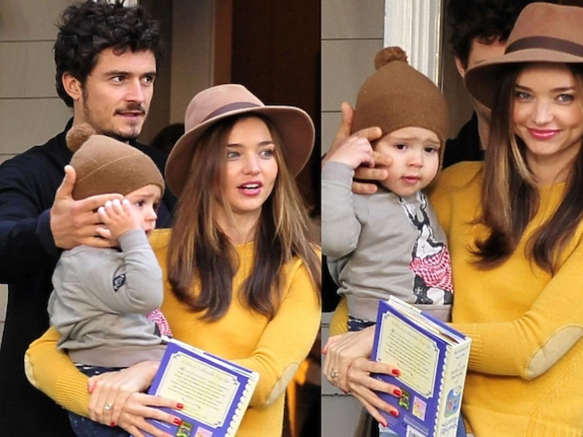 Miranda Kerr i Orlando Bloom z synem Flynn