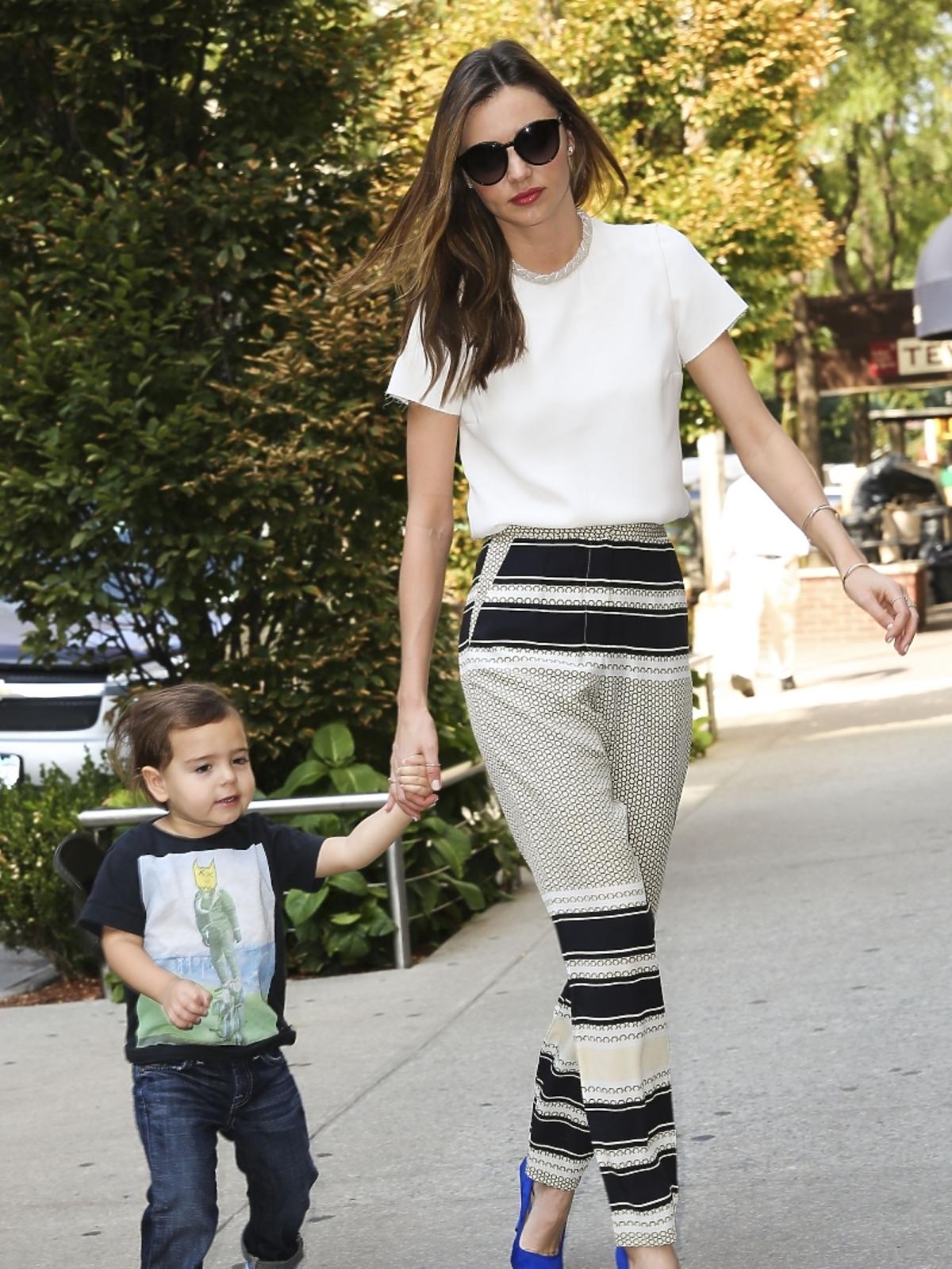 Miranda Kerr z synkiem w Nowym Jorku