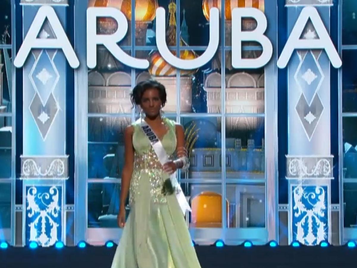 Miss Aruba na Miss Universe 2013 w Moskwie