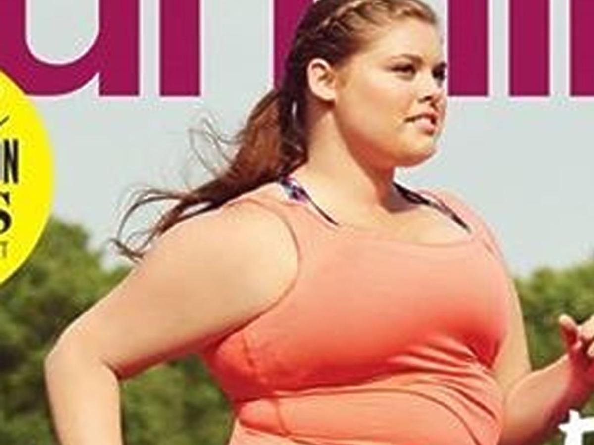 Modelka plus size na okładce magazynu