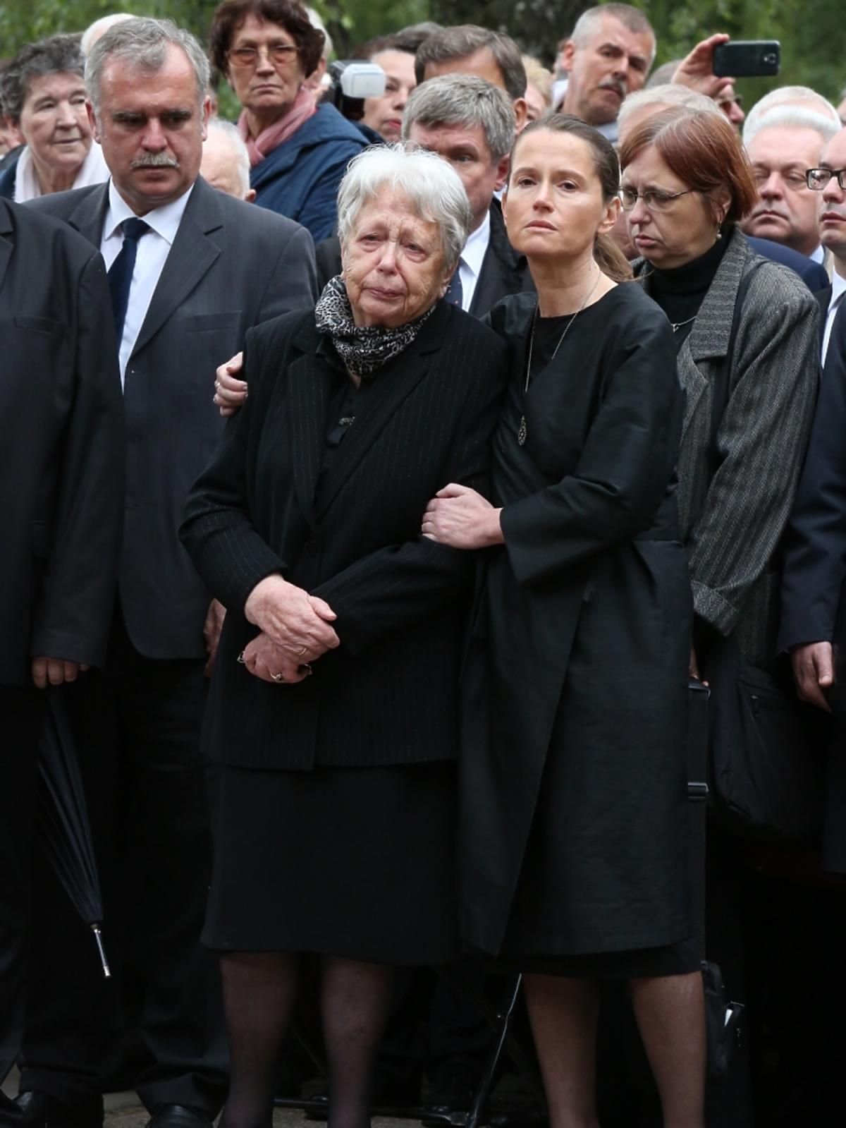Monika Jaruzelska na pogrzebie Wojciecha Jaruzelskiego