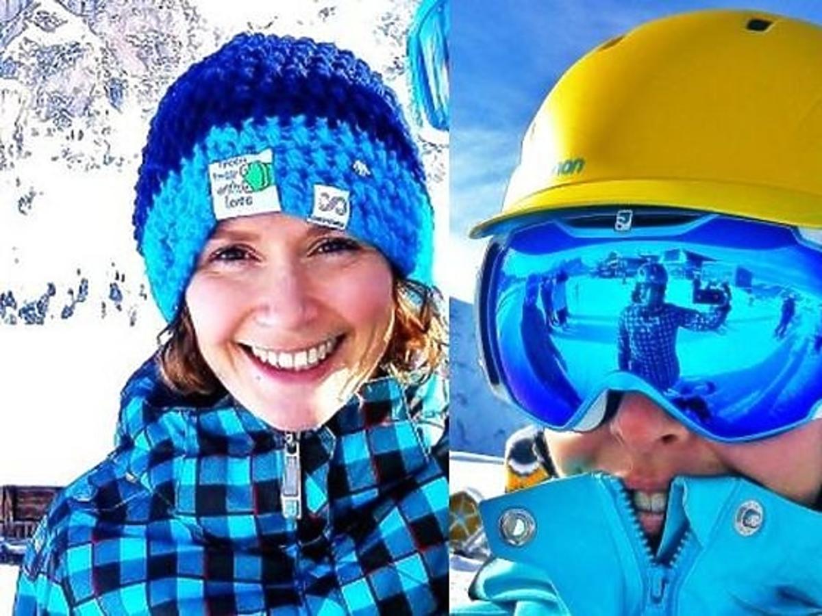 Monika Mrozowska z przyjaciółmi na urlopie w Alpach