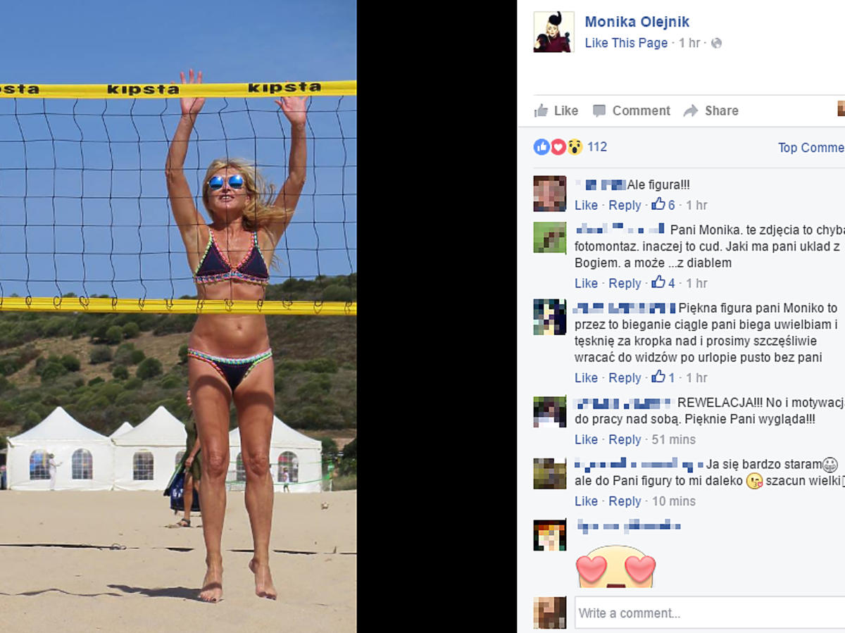 Monika Olejnik gra w siatkówkę