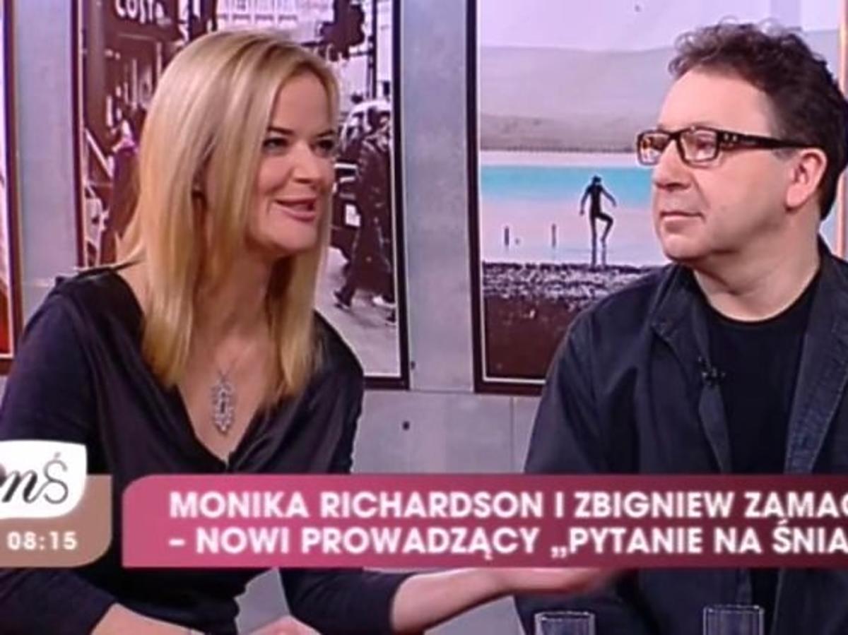 Monika Richardson i Zbigniew Zamachowski w "Pytaniu na śniadanie"