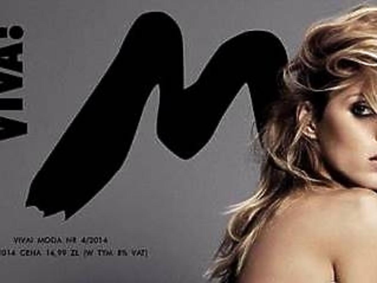 Naga Anja Rubik na okładce Viva! Moda