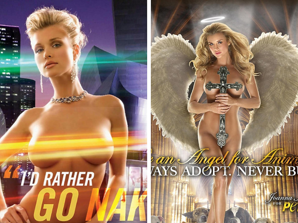 Naga Joanna Krupa na plakatach