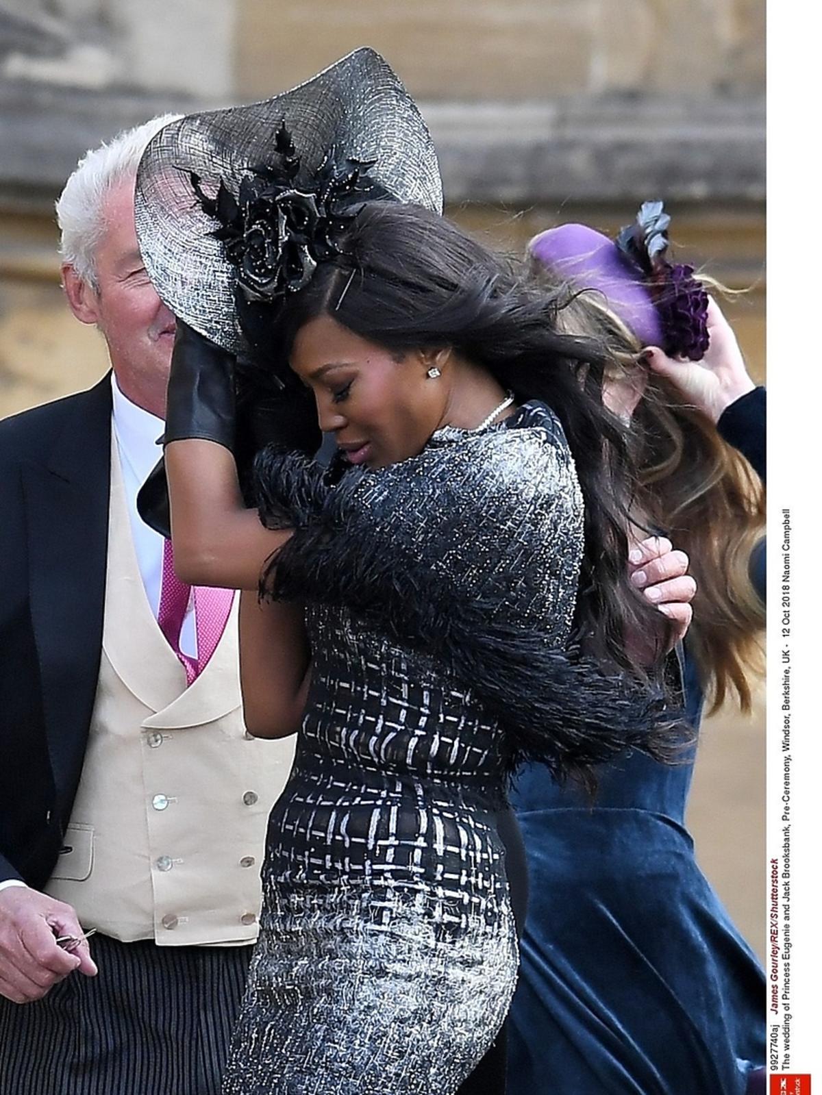 Naomi Campbell na ślubie księżniczki Eugenii