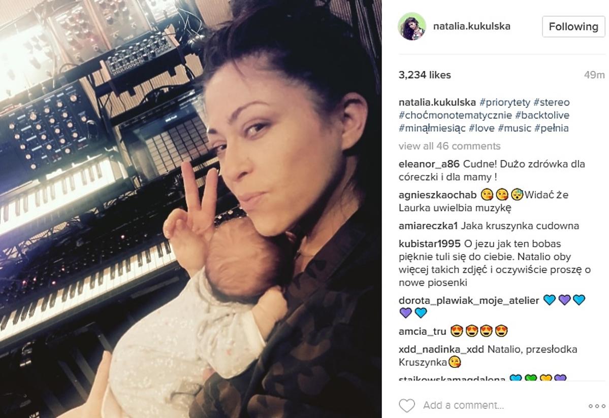 Natalia Kukulska pokazała Laurę. Skończyła właśnie miesiąc