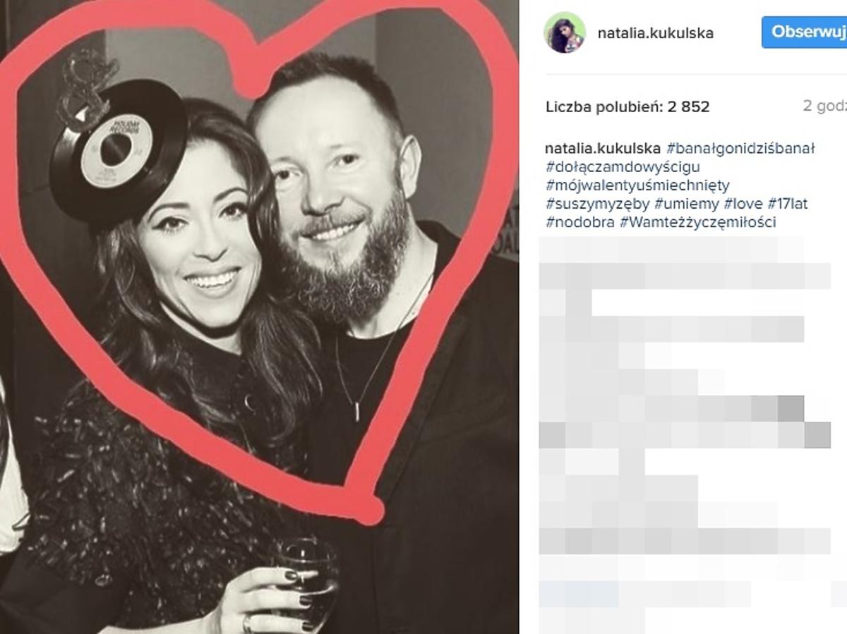 Natalia Kukulska z mężem świętują Walentynki
