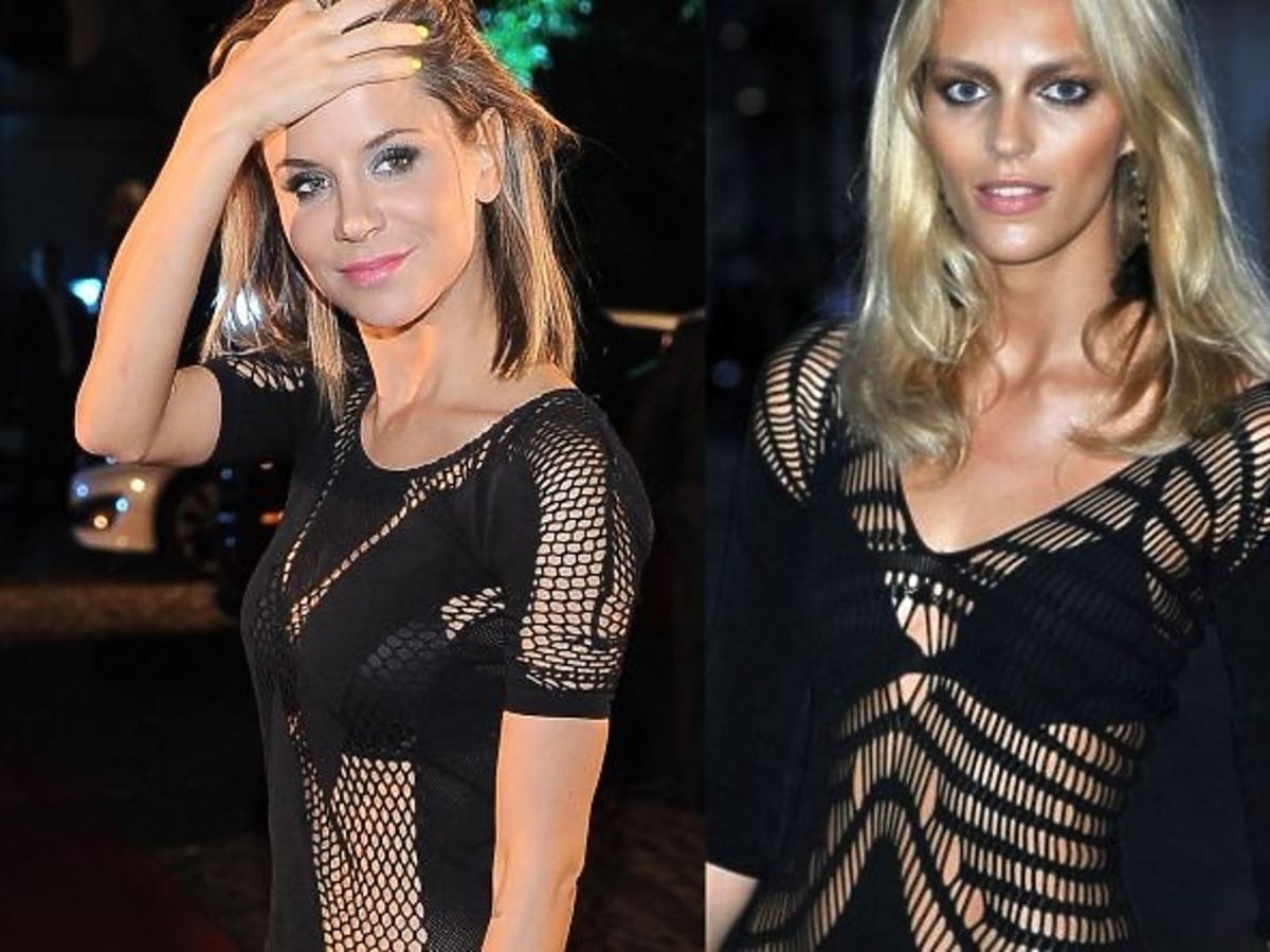 Natalia Lesz i Anja Rubik w sukience Mark Fast