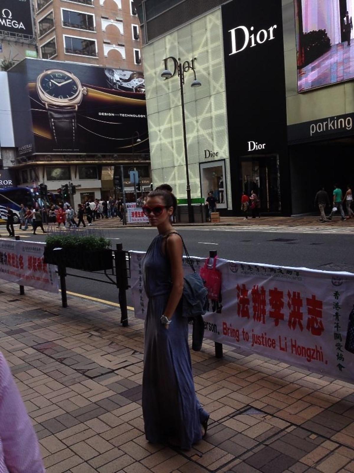 Natalia Siwiec w Hong Kongu