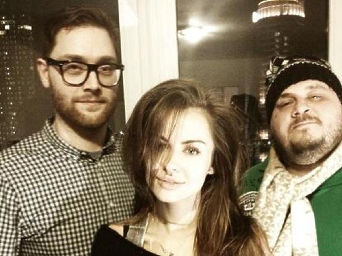 Natalia Siwiec w studiu nagrań z duetem Red & Spinache