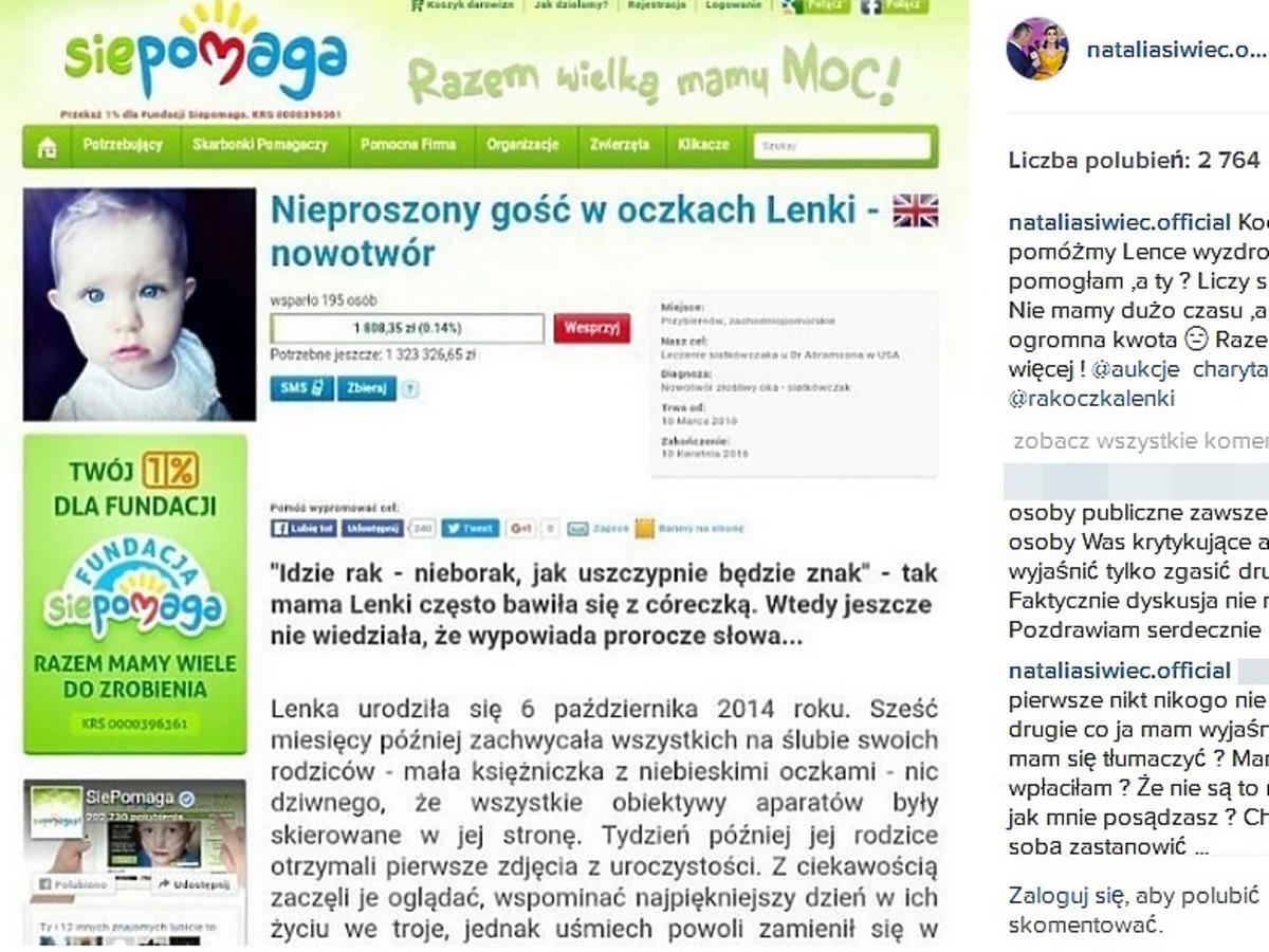 Natalia Siwiec wspiera akcję charytatywną