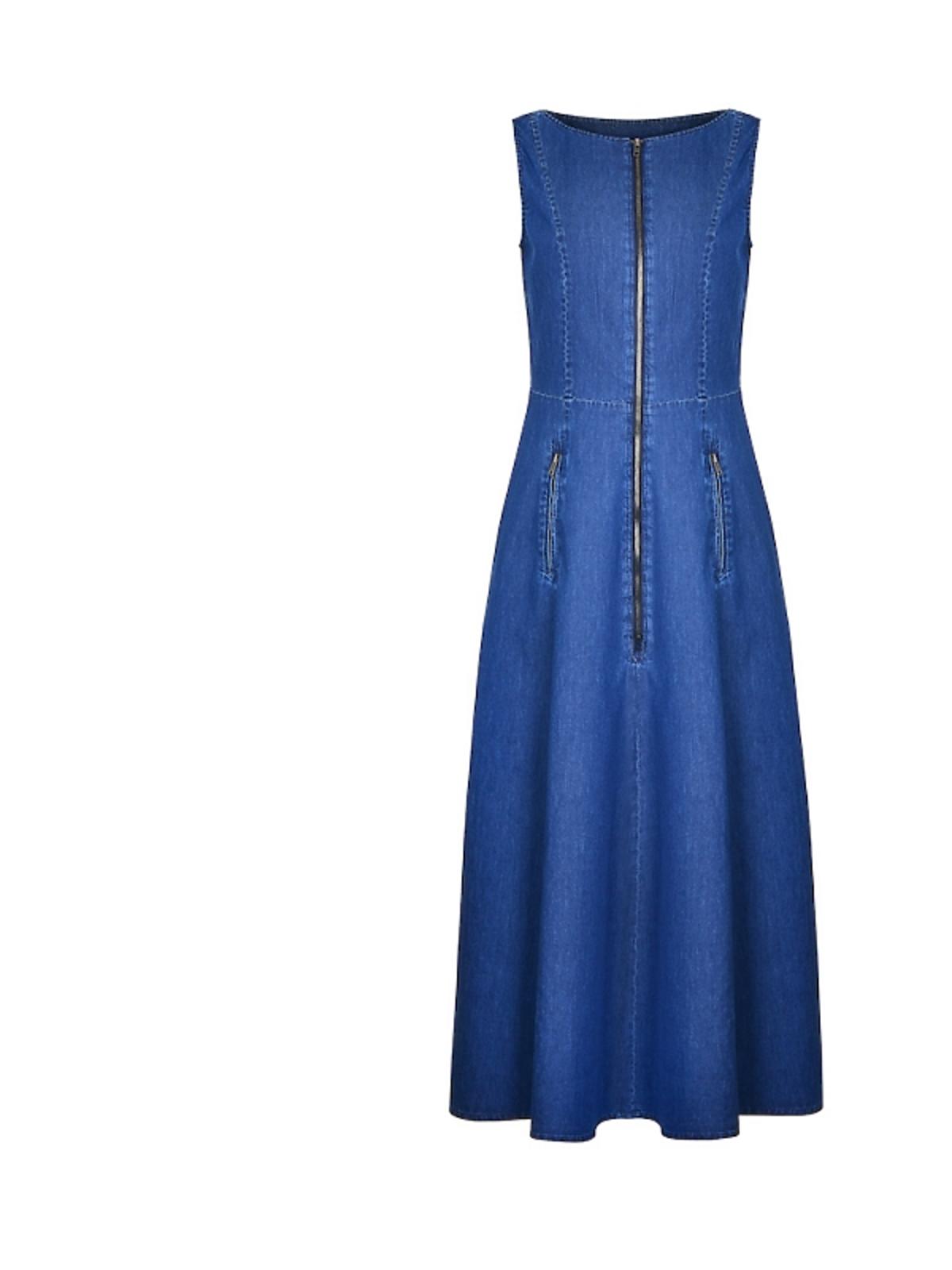 Niebieska, dżinsowa sukienka