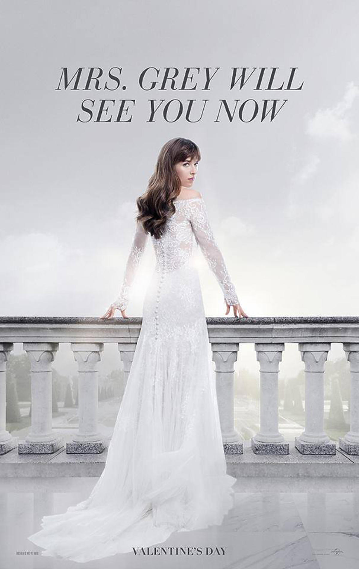 Nowe oblicze Greya - Ana w sukni ślubnej 