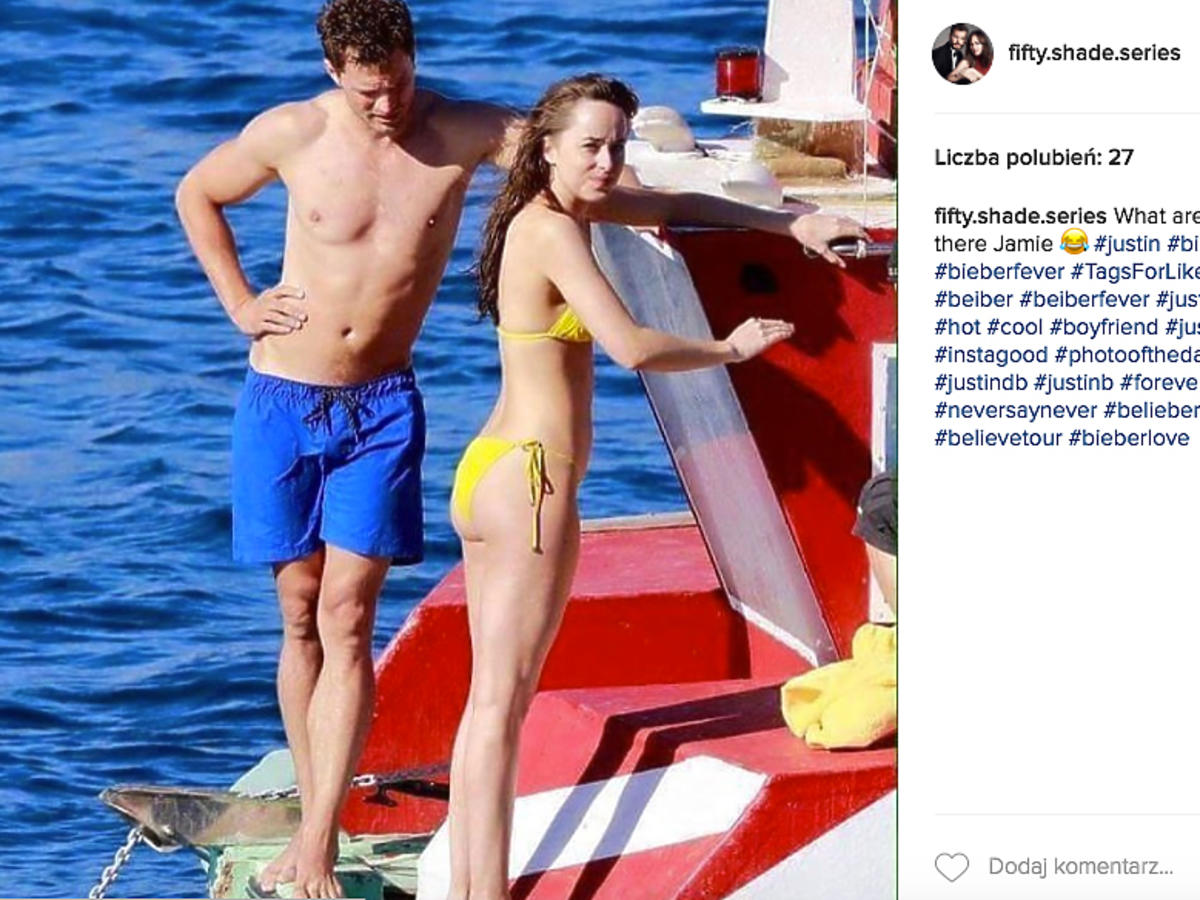 Nowe oblicze Greya - Dakota Johnson w stroju kąpielowym i Jamie Dornan bez koszulki