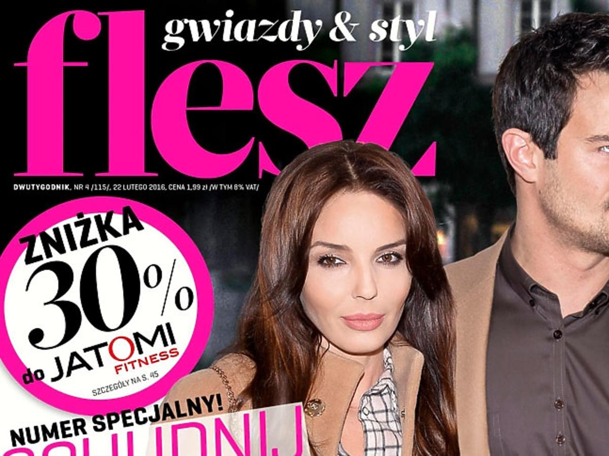 Okładka Flesza z Agnieszką Włodarczyk i Mikołajem Krawczykiem luty