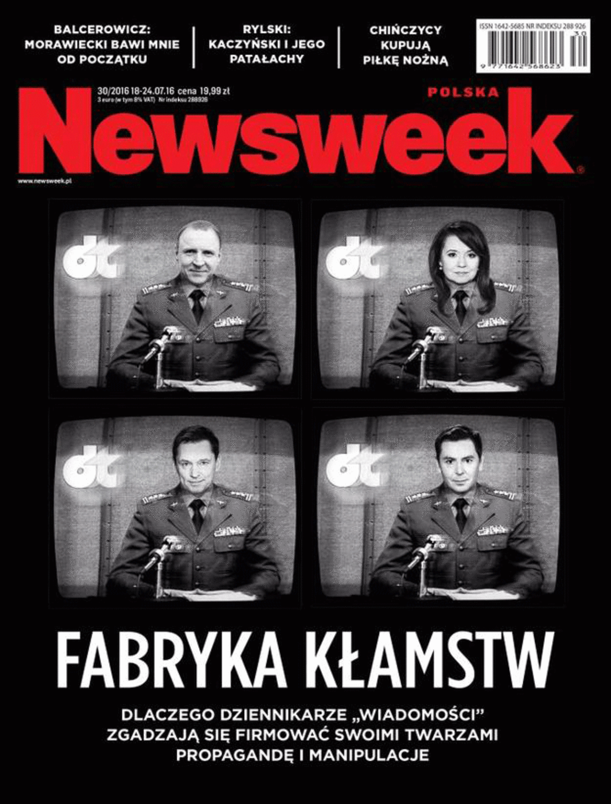 Okładka Newsweek Ziemiec I Kurski Jak Dziennikarze Za Czasów Prl 6986
