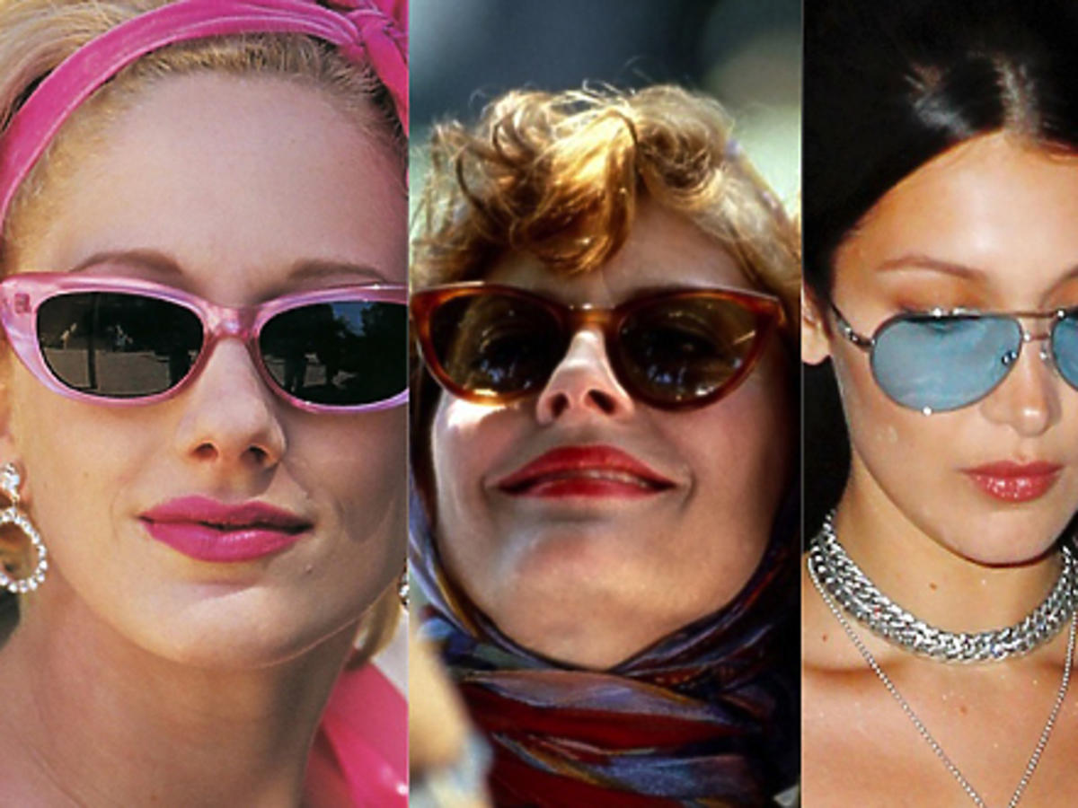 Okulary w stylu lat 90-tych