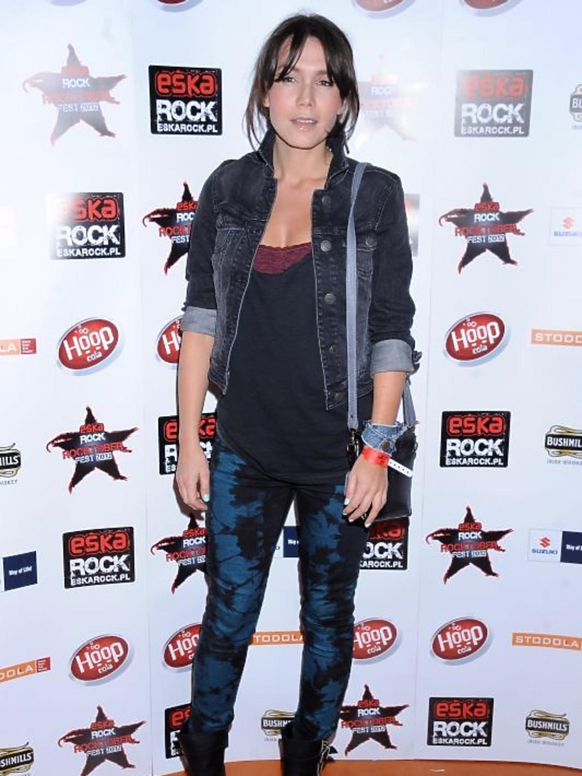 Olga Bołądź na urodzinach radia Eska Rock
