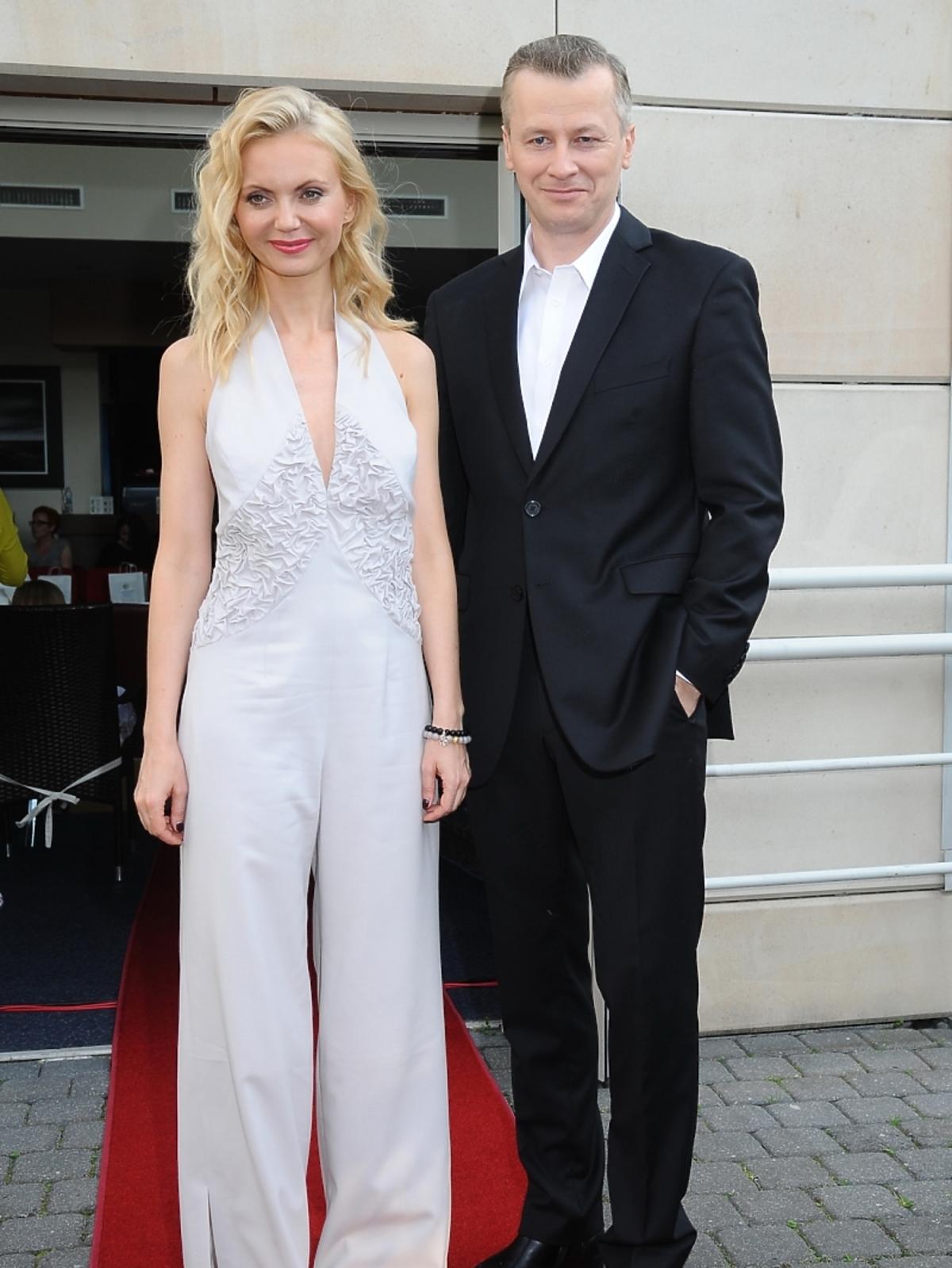 Olga Borys i Wojciech Majchrzak na pokazie Senator Summer Fashion Weekend