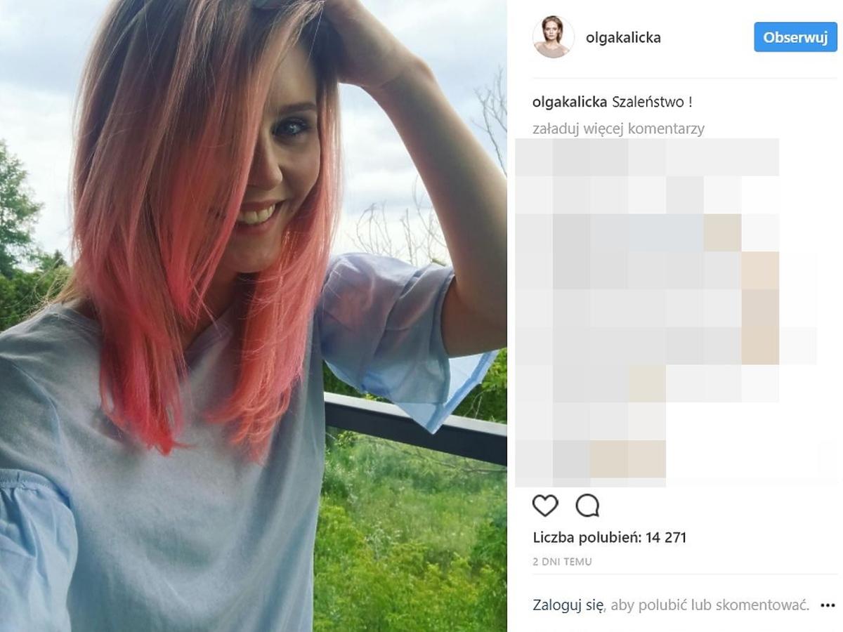 Olga Kalicka zmieniła kolor włosów