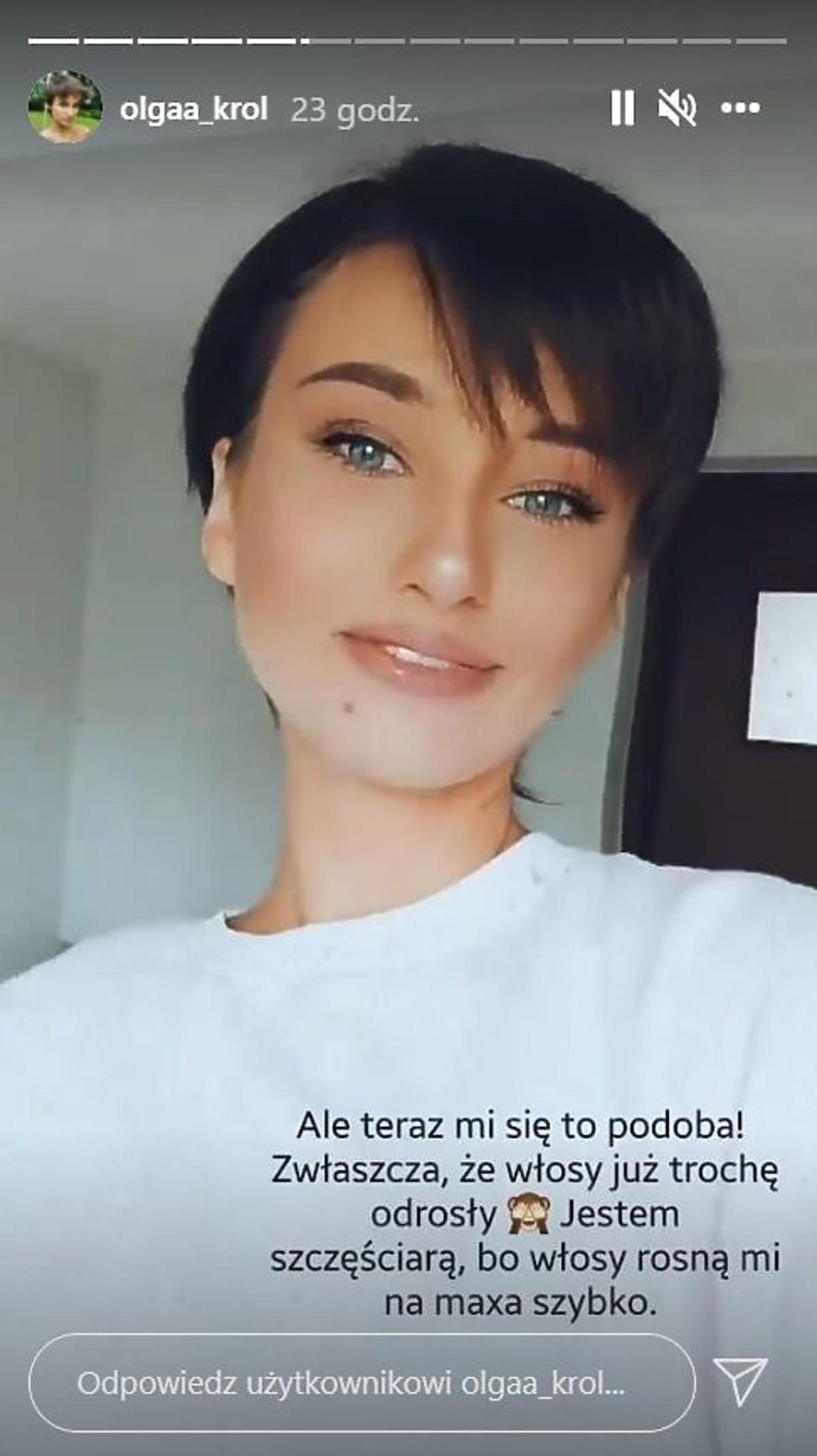 Olga z Top Model zapuszcza włosy
