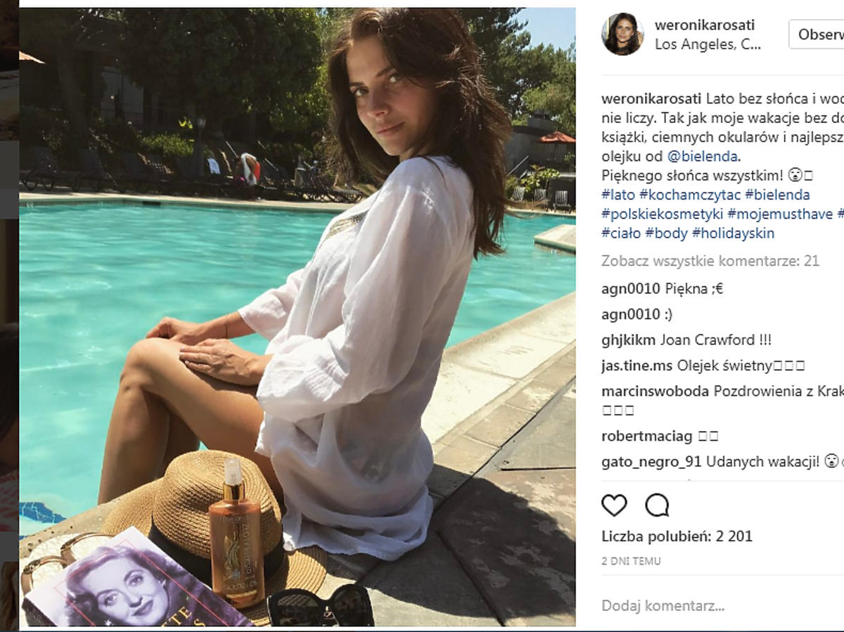 Ostatnie zdjęcia Weroniki Rosati na Instagramie - widać brzuszek?