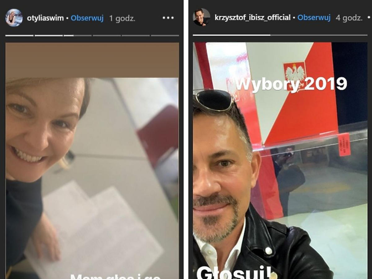 Otylia Jędrzejczak i Krzysztof Ibisz głosują w wyborach