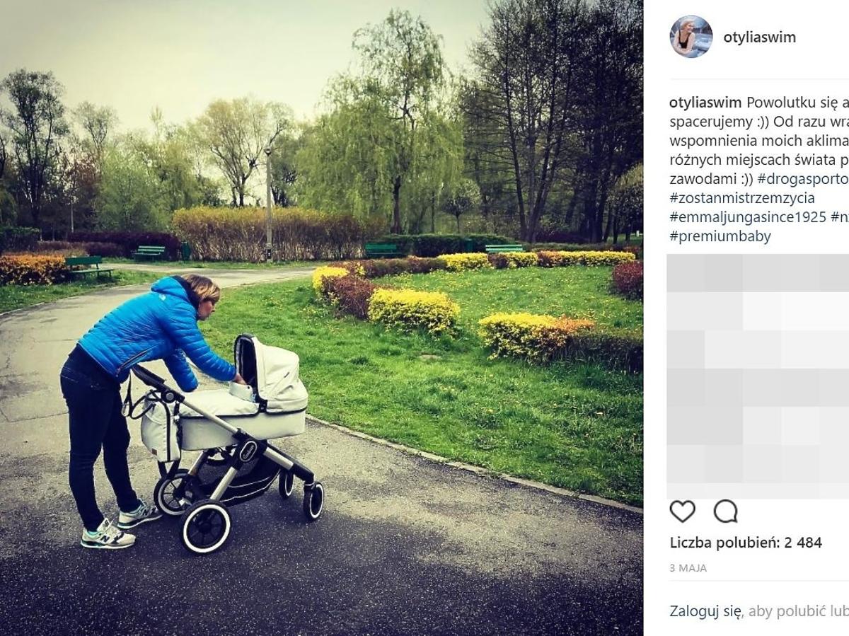 Otylia Jędrzejczak pokazała drugi wózek córki