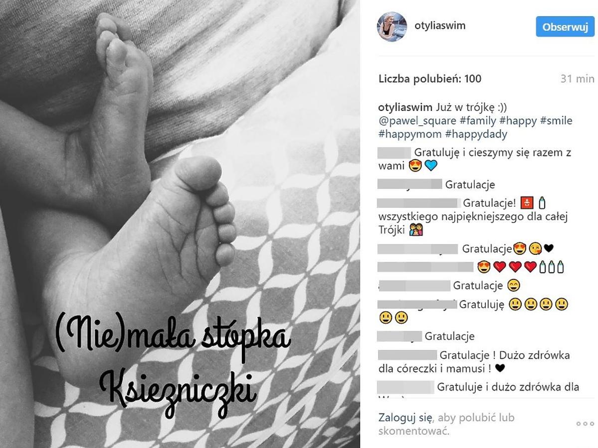 Otylia Jędrzejczak pokazała pierwsze zdjęcie córki