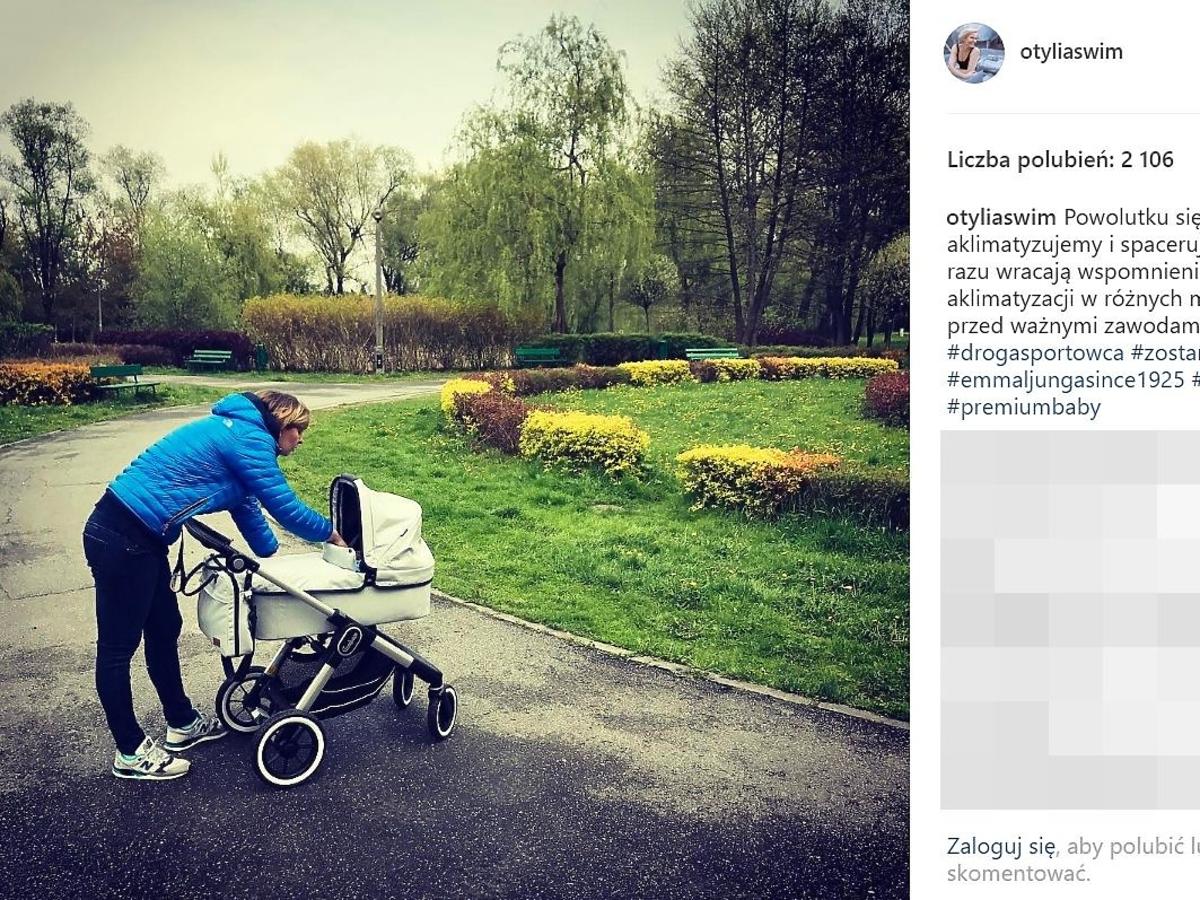 Otylia Jędrzejczak pokazała wózek córki