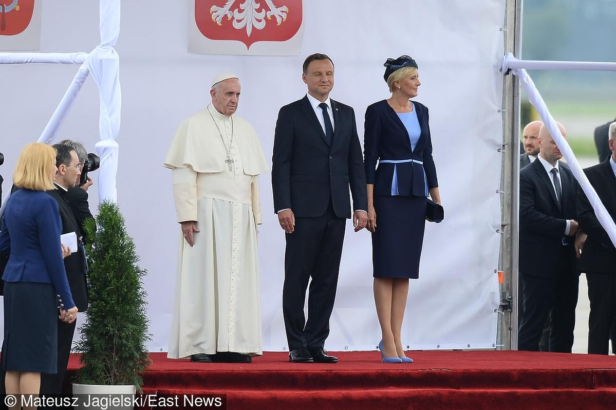 Papież Franciszek z parą prezydencką