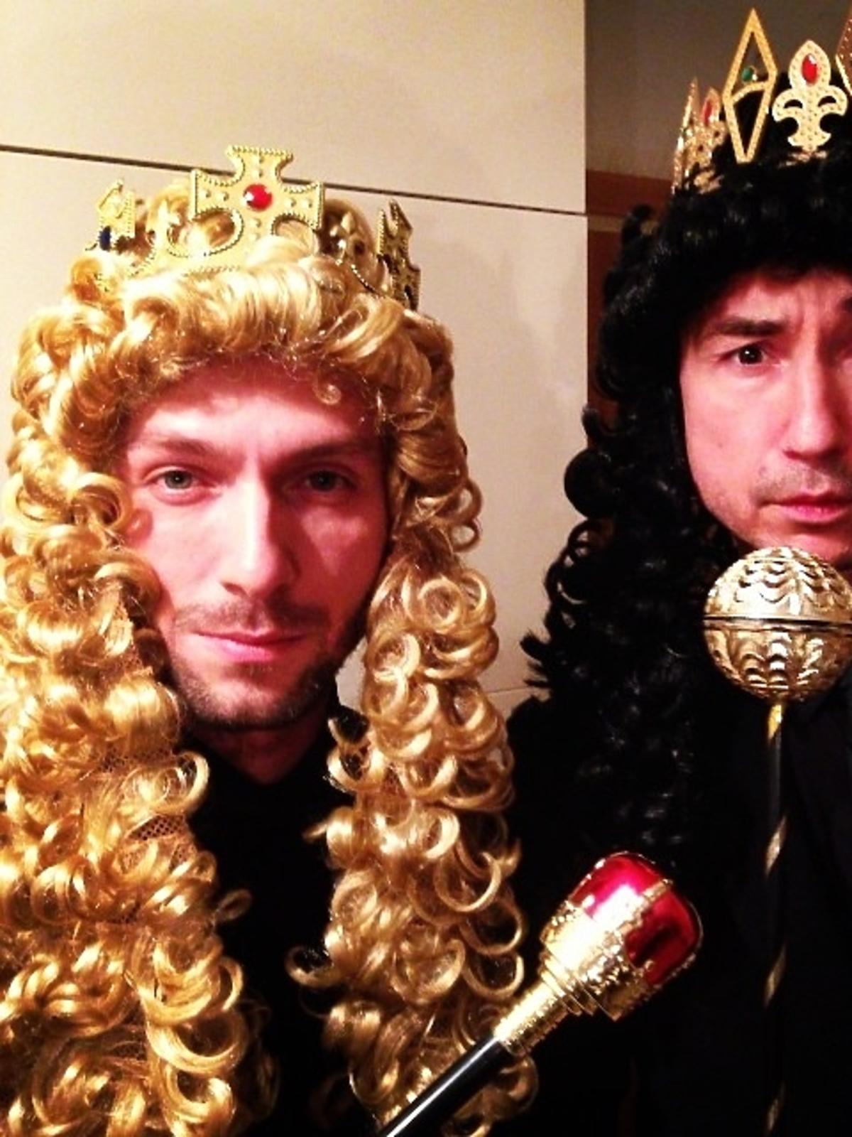 Paprocki & Brzozowski na kostiumowej imprezie świątecznej